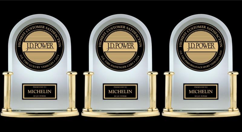 Michelin получил более 100 наград J.D. Power Awards.