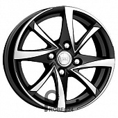 K&K Игуана 6.5x15 4*100 ET48 DIA54.1 Алмаз черный Литой