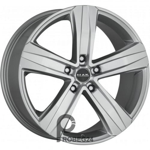 MAK Stone 5 T 7x17 5*112 ET55 DIA66.6 Silver Литой