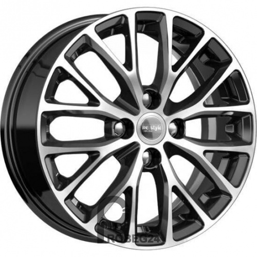 K&K КС782 6x15 4*100 ET46 DIA54.1 Алмаз черный Литой