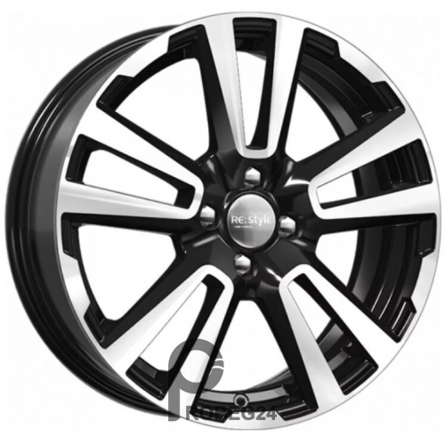 K&K КС874 6.5x17 4*100 ET43 DIA60.1 Алмаз черный Литой