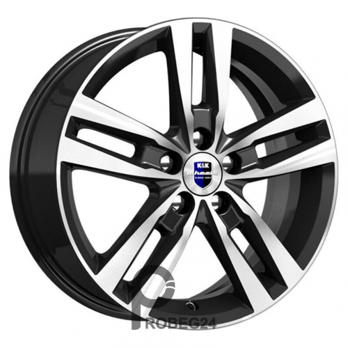 K&K Rassvet 6.5x16 5*100 ET38 DIA67.1 Алмаз черный SK Литой