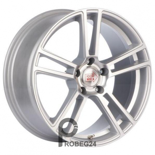 1000 Miglia MM1002 8x18 5*120 ET35 DIA72.6 Matt Silver Polished Литой