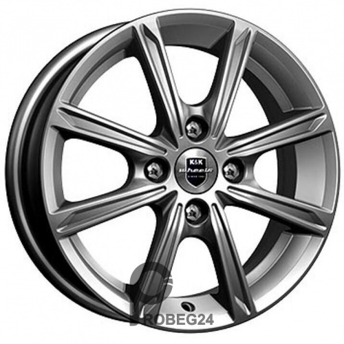 K&K Флэш 5x14 4*100 ET35 DIA67.1 Дарк платинум Литой