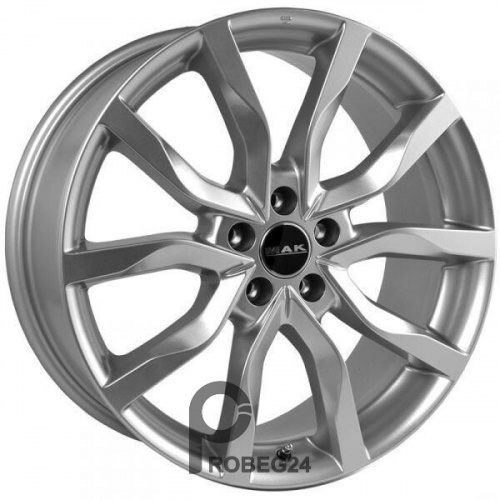 MAK Highlands 9x18 5*120 ET48 DIA72.6 Silver Литой