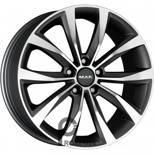 MAK Wolf 7.5x18 5*112 ET51 DIA66.6 Gunmetal Mirror Face Литой
