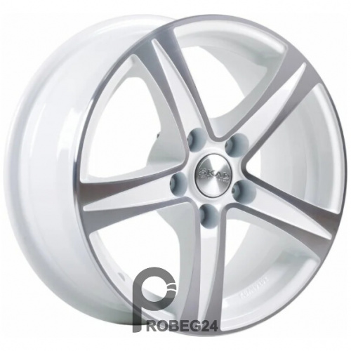 Скад Сакура 6.5x15 5*114.3 ET43 DIA67.1 Алмаз белый Литой