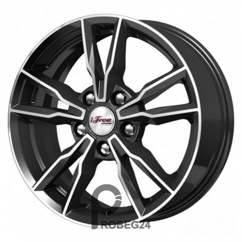 iFree Икигай 6.5x16 5*114.3 ET40 DIA66.1 Блэк Джек Литой
