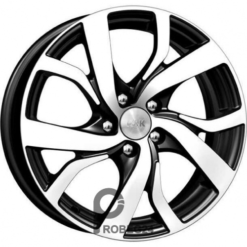 K&K Палермо 6.5x16 5*108 ET50 DIA63.3 Алмаз черный Литой
