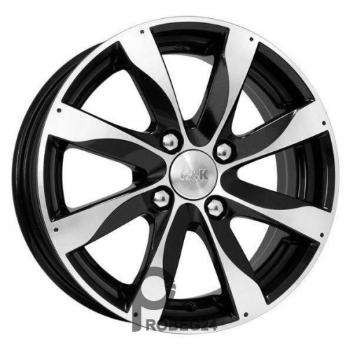 K&K Джемини 6x15 4*108 ET38 DIA67.1 Алмаз черный Литой