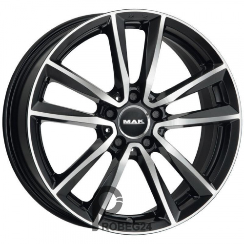 MAK Bremen 7.5x18 5*112 ET47 DIA66.6 Black mirror Литой