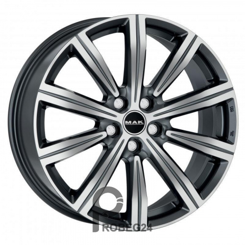 MAK Birmingham 8x19 5*120 ET38 DIA72.6 Gunmetal Mirror Face Литой