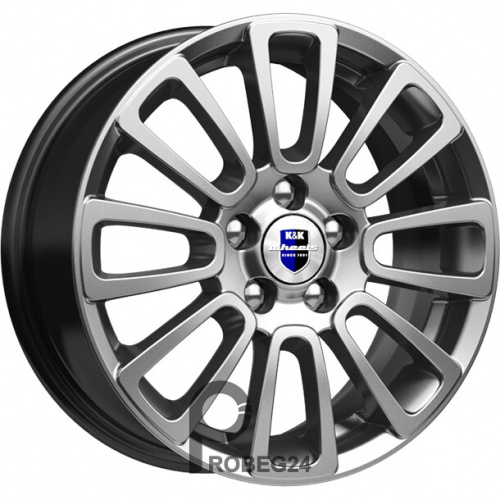 K&K Неман 6x15 4*98 ET35 DIA58.6 Дарк платинум Литой