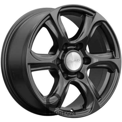 Скад Скала 7.5x17 6*139.7 ET25 DIA106.1 Черный бархат Литой