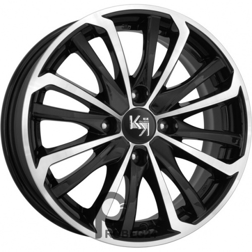 K&K Рим 6x15 4*100 ET25 DIA67.1 Алмаз черный Литой