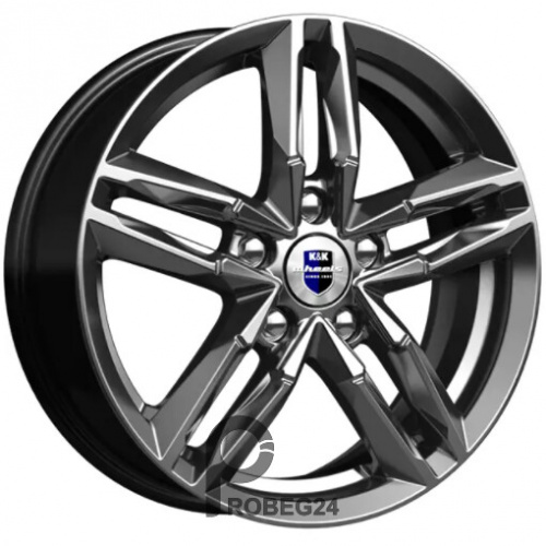 K&K Sayan 6x16 5*112 ET42 DIA57.1 Дарк платинум Литой