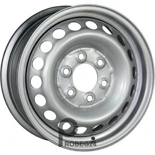Trebl 9487 6.5x16 6*130 ET62 DIA84.1 Silver Штампованный