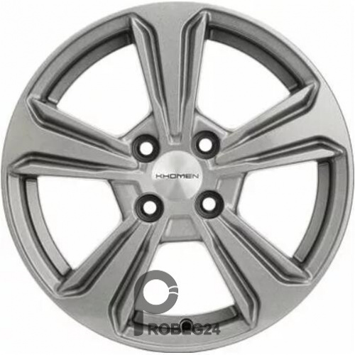 Khomen KHW 1502 6x15 4*100 ET50 DIA60.1 G-Silver Литой