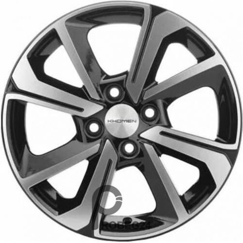 Khomen KHW 1501 6x15 4*100 ET48 DIA54.1 Black-FP Литой