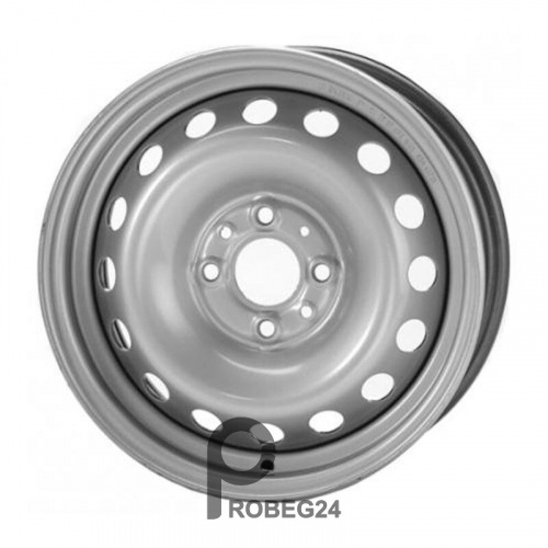 Trebl 64L35F 6x15 5*110 ET35 DIA65.1 Silver Штампованный