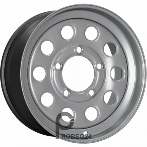 Trebl 8665 5.5x15 5*139.7 ET5 DIA108.1 Silver Штампованный