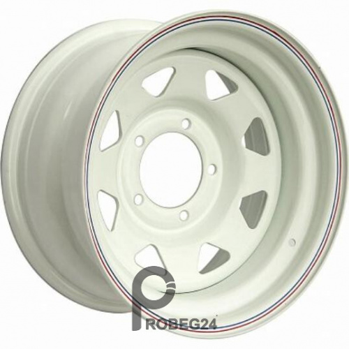Off Road Wheels УАЗ 8x16 5*139.7 ET-25 DIA110.1 White Штампованный