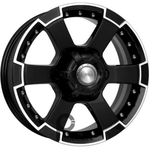K&K M56 7x16 6*139.7 ET20 DIA67.1 Алмаз черный Литой