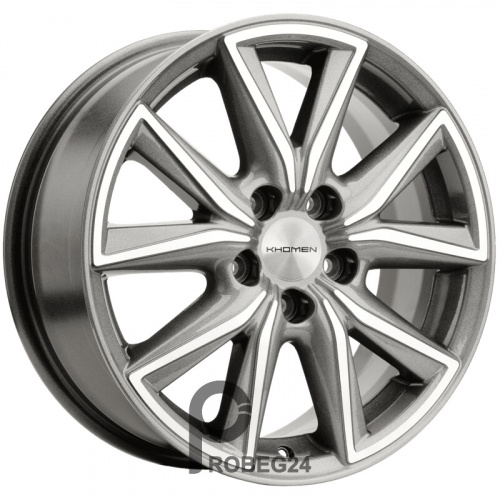 Khomen KHW 1706 7x17 5*114.3 ET39 DIA60.1 G-Silver-FP Литой