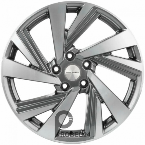Khomen KHW 1801 7.5x18 5*112 ET43 DIA57.1 Gray-FP Литой