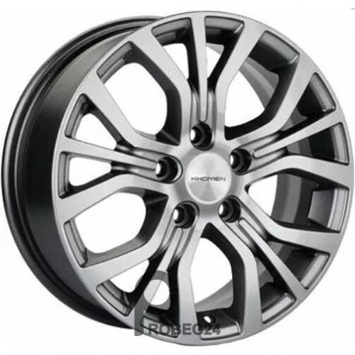 Khomen KHW 1608 6.5x16 5*114.3 ET45 DIA67.1 G-Silver Литой