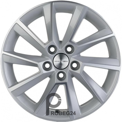 Khomen KHW 1507 6x15 5*100 ET40 DIA57.1 Silver-FP Литой