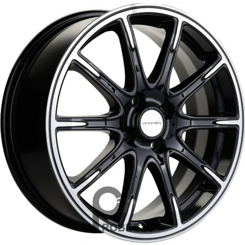 Khomen KHW 1707 6.5x17 4*100 ET43 DIA60.1 Black-FP Литой