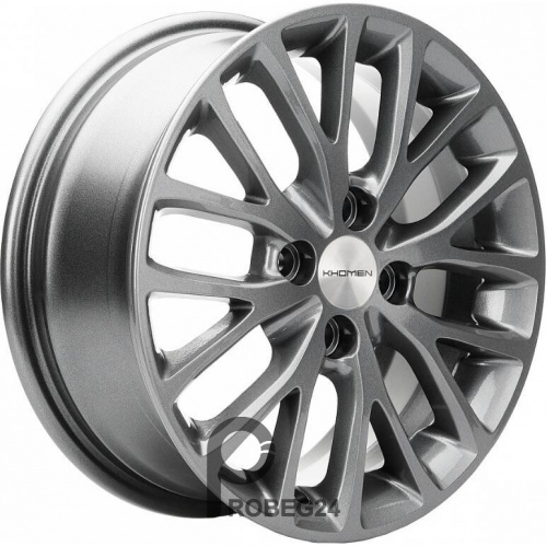 Khomen KHW 1506 6x15 4*100 ET50 DIA60.1 Gray Литой