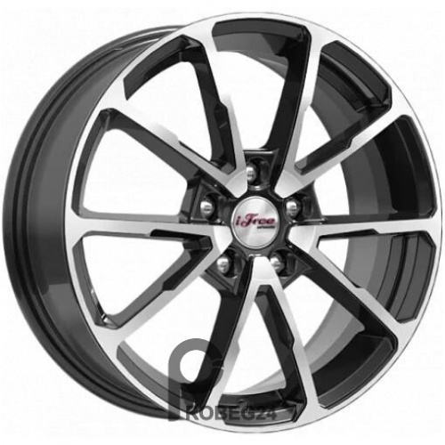 iFree Skibidi 6.5x17 5*114.3 ET45 DIA67.1 Блэк Джек Литой
