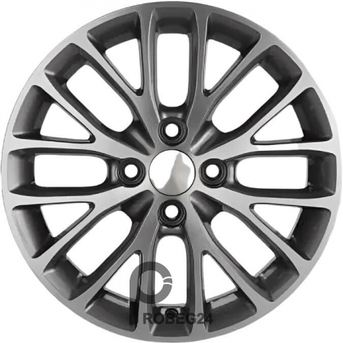 Khomen KHW 1506 6x15 4*100 ET46 DIA54.1 Gray-FP Литой