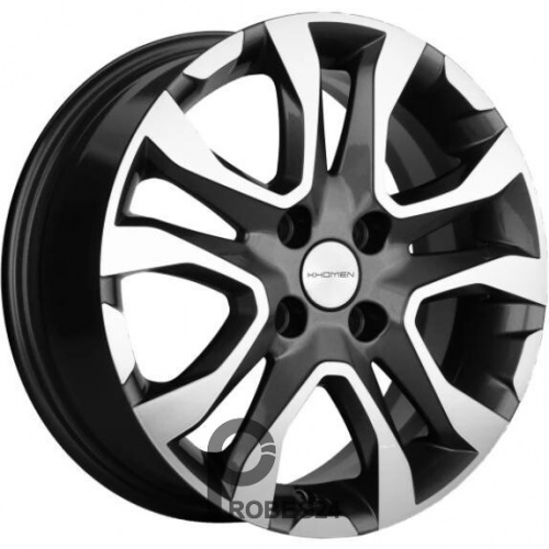 Khomen KHW 1503 6x15 4*100 ET50 DIA60.1 Gray-FP Литой