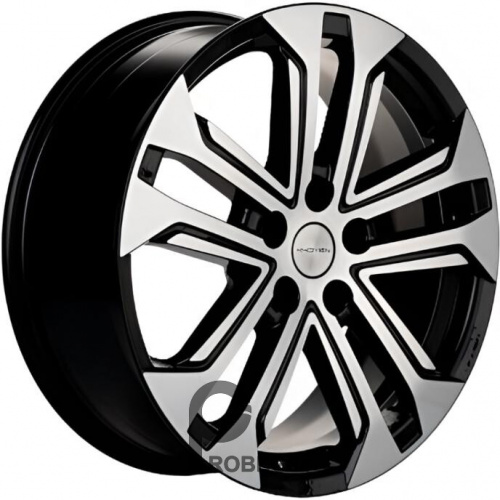 Khomen KHW 1803 7x18 5*114.3 ET48.5 DIA67.1 Black-FP Литой