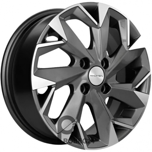 Khomen KHW 1508 6x15 4*100 ET50 DIA60.1 Gray-FP Литой