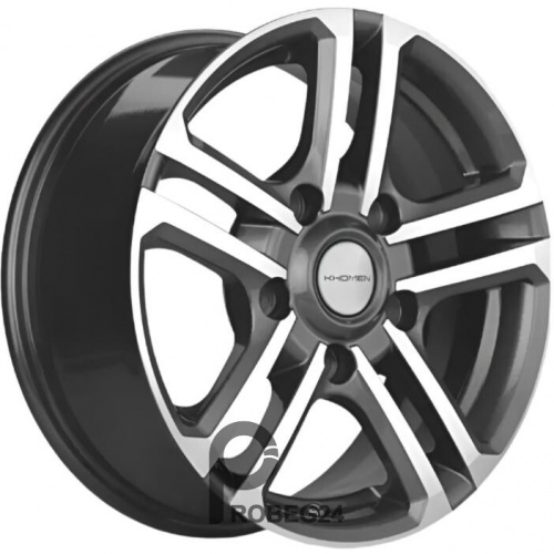 Khomen KHW 1602 6.5x16 5*139.7 ET40 DIA98.5 Gray-FP Литой