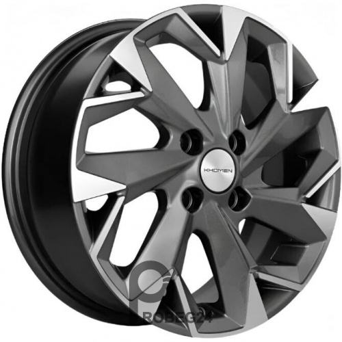 Khomen KHW 1402 5.5x14 4*100 ET43 DIA60.1 Gray-FP Литой