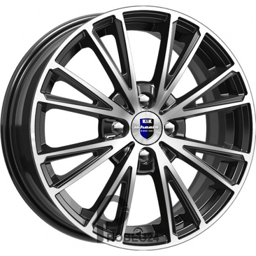 K&K Меандр 6x16 4*108 ET48 DIA63.3 Алмаз черный Литой