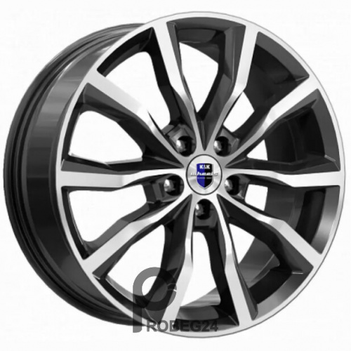 K&K Портер 7.5x18 5*108 ET47 DIA60.1 Алмаз черный Литой