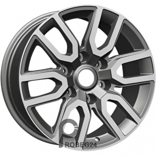 Khomen KHW 1723 8x17 6*139.7 ET25 DIA106.1 Gray-FP Литой