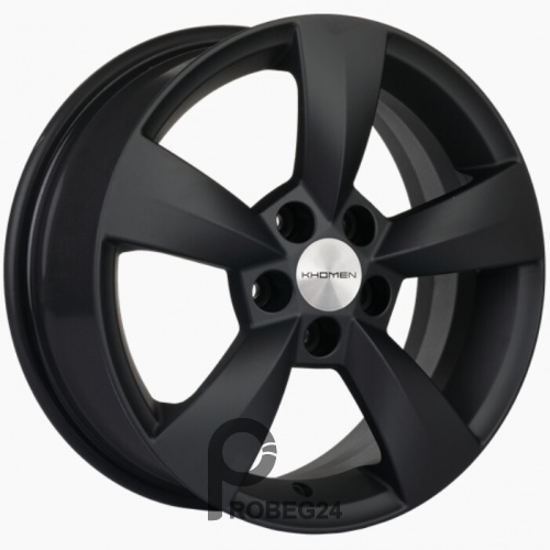 Khomen KHW 1504 6x15 5*100 ET38 DIA57.1 Black Matt Литой