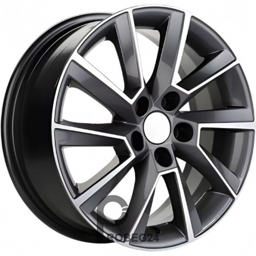 Khomen KHW 1604 6x16 5*100 ET38 DIA57.1 Gray-FP Литой