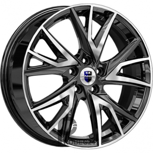 K&K Кайлас 6.5x18 5*108 ET52 DIA60.1 Алмаз черный Литой