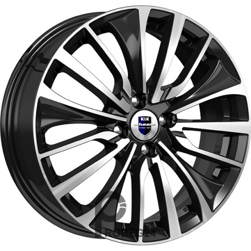 K&K Flanker 6.5x17 5*112 ET33 DIA57.1 Алмаз черный Литой