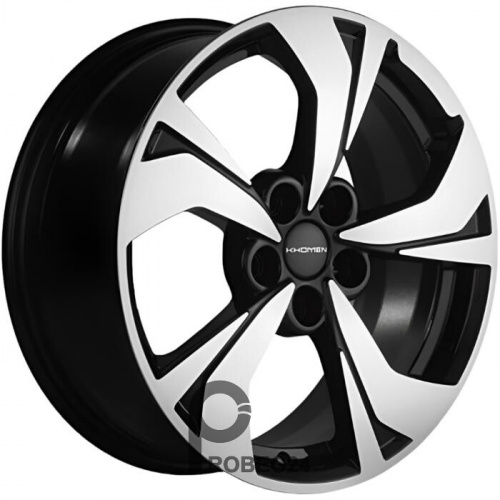 Khomen KHW 1724 7x17 5*114.3 ET48 DIA67.1 Black-FP Литой