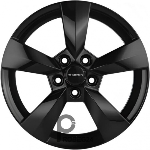 Khomen KHW 1504 6x15 5*100 ET40 DIA57.1 Black Литой