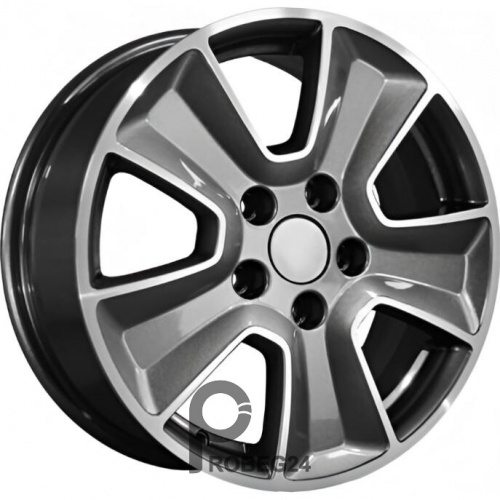 Khomen KHW 1601 6.5x16 5*114.3 ET43 DIA67.1 Gray-FP Литой